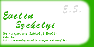 evelin szekelyi business card